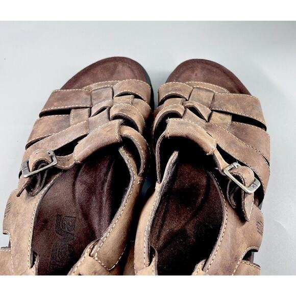 Teva Camden Mens 8 Brown Leather Open Toe Ankle Strap Fishermans Sandals main image 6